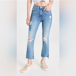 Mother The Insider Crop Step Fray Jeans in We Are Castaways 26